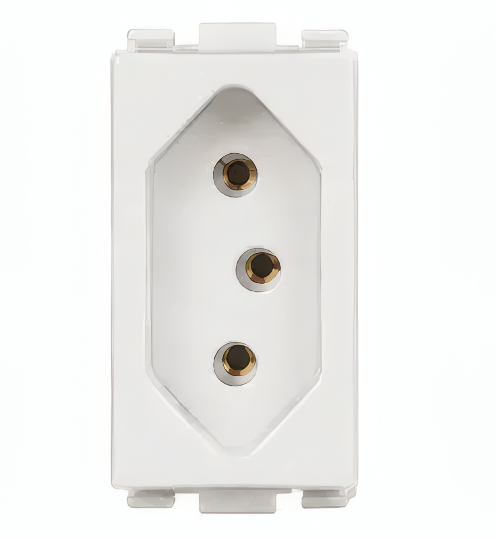 Modulo Tomada 2P+T Lunare 10A Branco -PRM4721