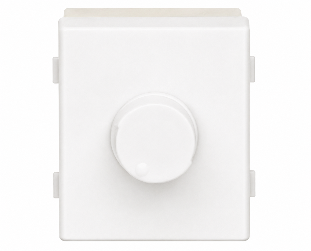 Modulo Dimmer Rotativo Lunare 600w 220v 2 Modulo Branco -PRM45201