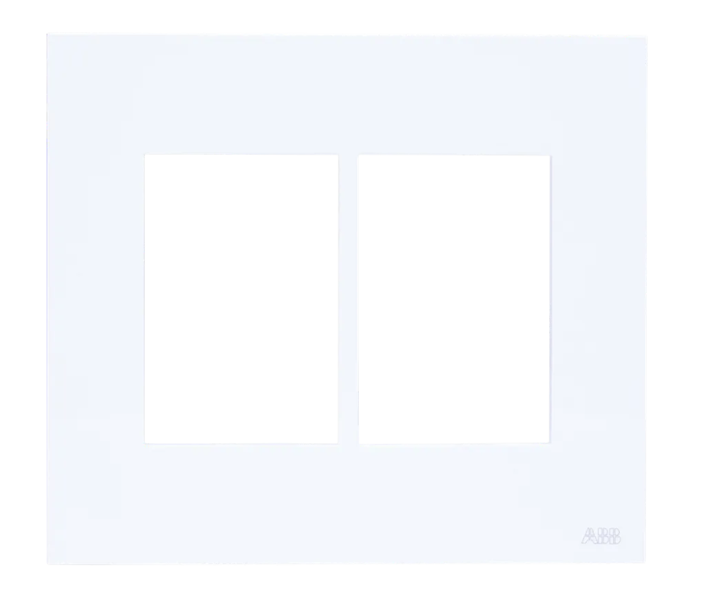 Placa 4x4 3+3 Postos Zenit Branco - N2673.6BL