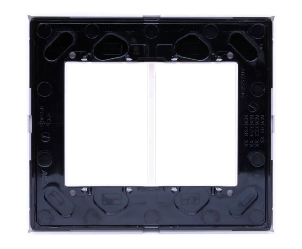 Placa 4x4 3+3 Postos Zenit Branco - N2673.6BL