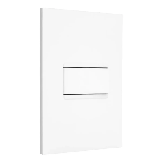 Conjunto 1 Interruptor Simples Pial Plus+ Branco