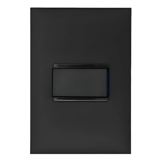 Conjunto 1 Interruptor Simples Pial Plus+ Preto