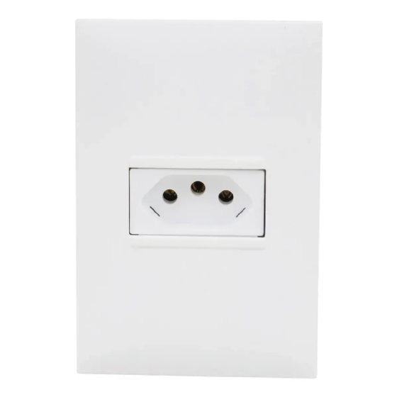 Conjunto Tomada 10a 4x2 Pial Plus+ Branco