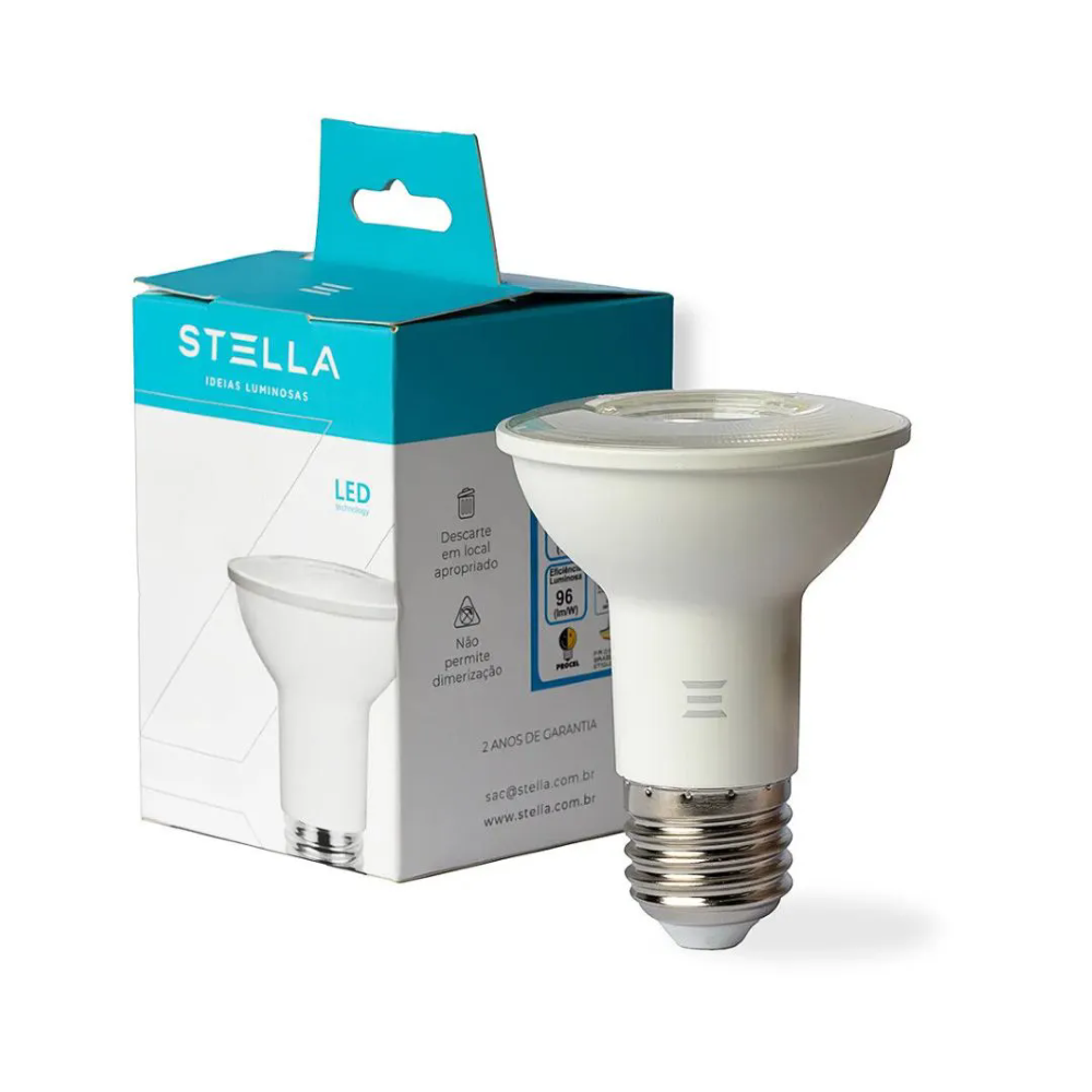 Lampada Par20 Stella 5,5W 3000K 40º Bivolt -STH9020/30