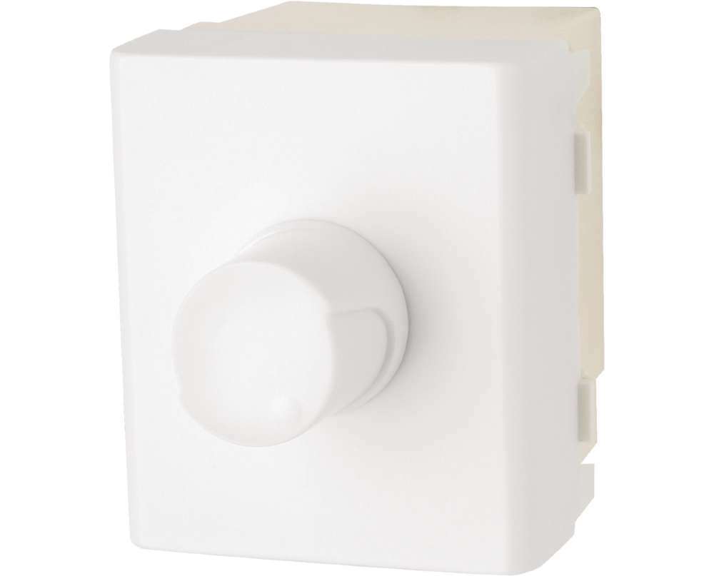 Modulo Dimmer Rotativo Lunare 600w 220v 2 Modulo Branco -PRM45201