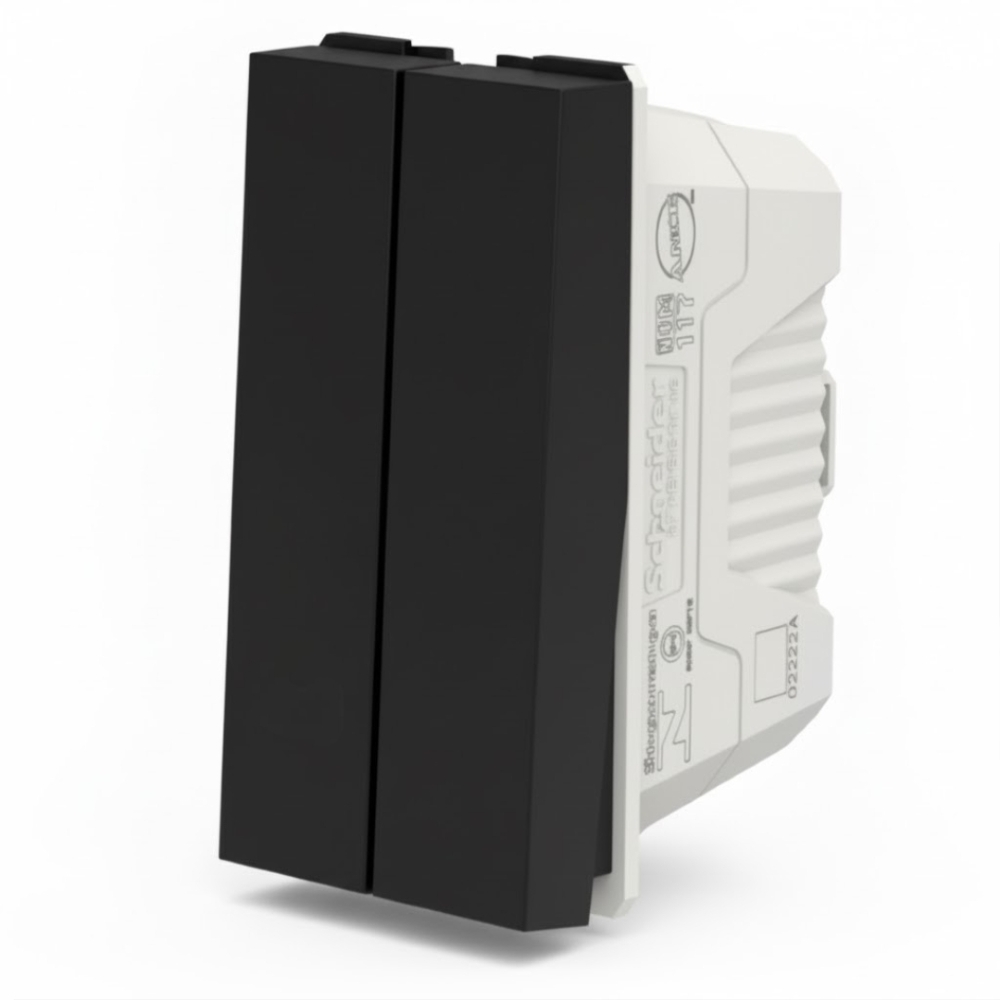 Módulo Duplo Interruptor Simples Orion Grafite - S70100194