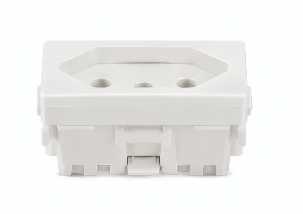 Modulo Tomada 2P+T Lunare 10A Branco -PRM4721