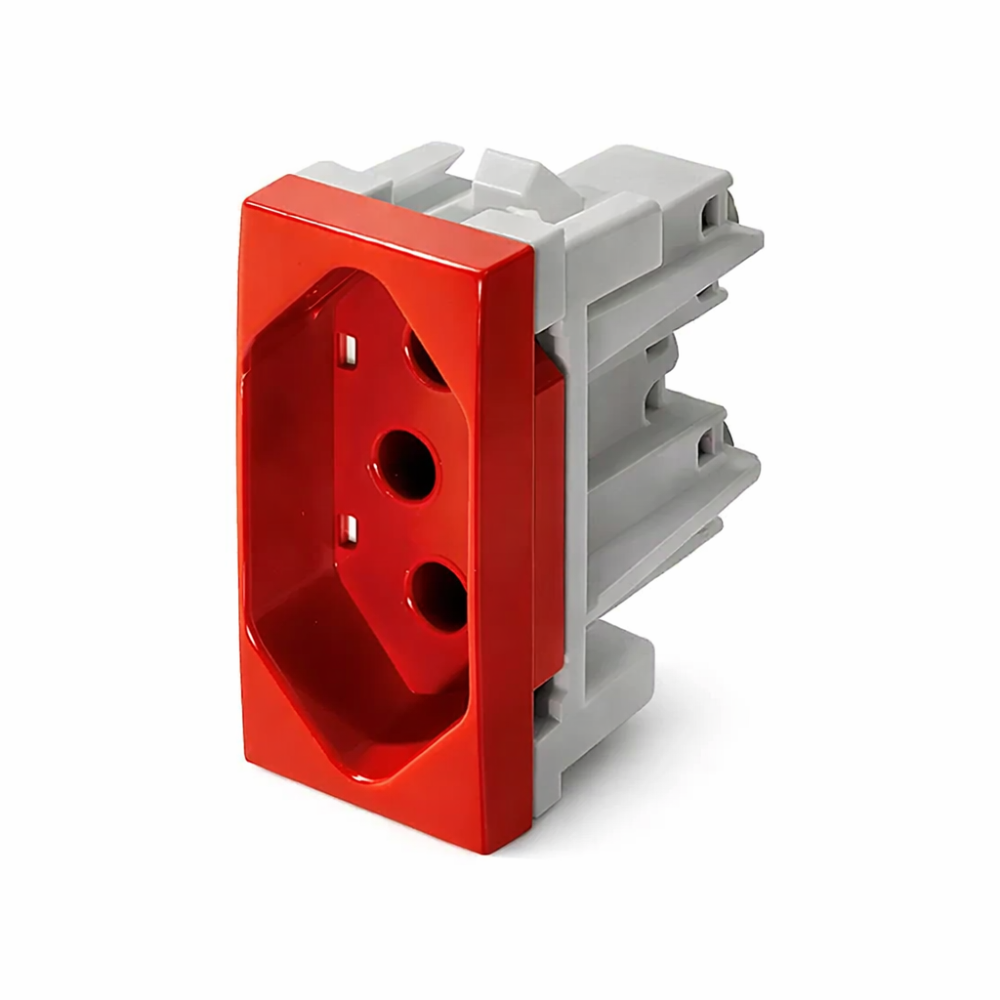 Módulo Tomada Thesi-Up 2Polos+Terra 20A  Vermelho - M4166V