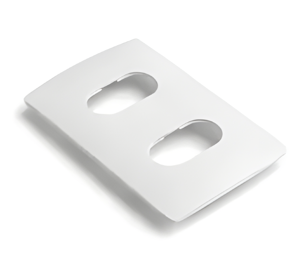 Placa 4x2 2 Postos Separados Nereya Branco Sal - 663220