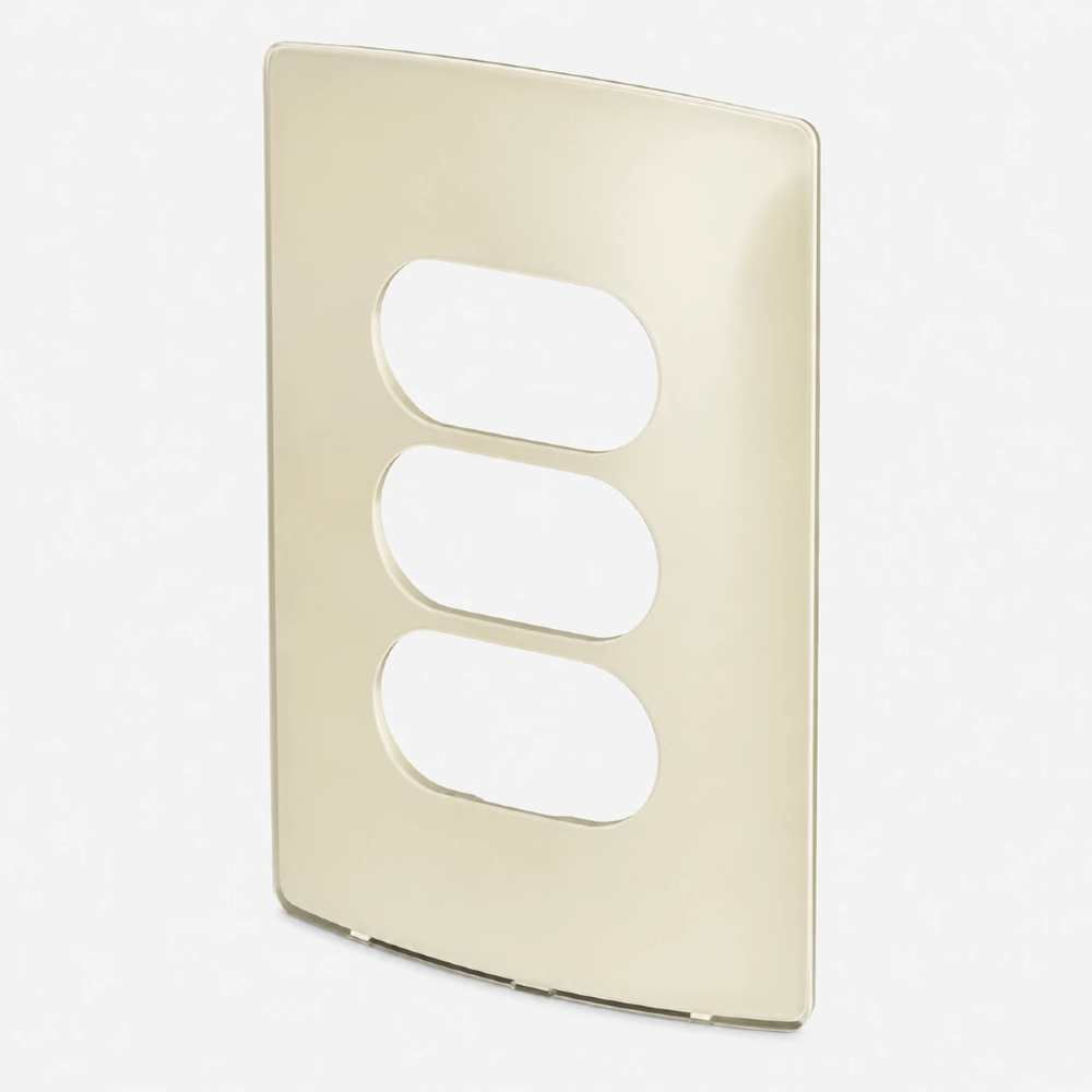 Placa 4x2 3 Postos Separados Nereya Quinoa Gloss - 663264
