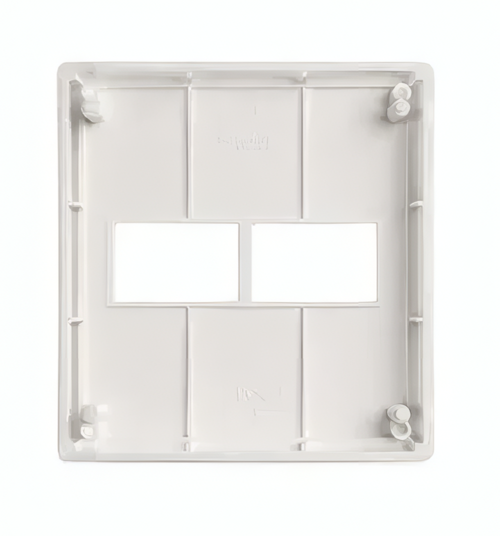 Placa 4x4 Lunare 2 Postos Separados Branca -PRM44421