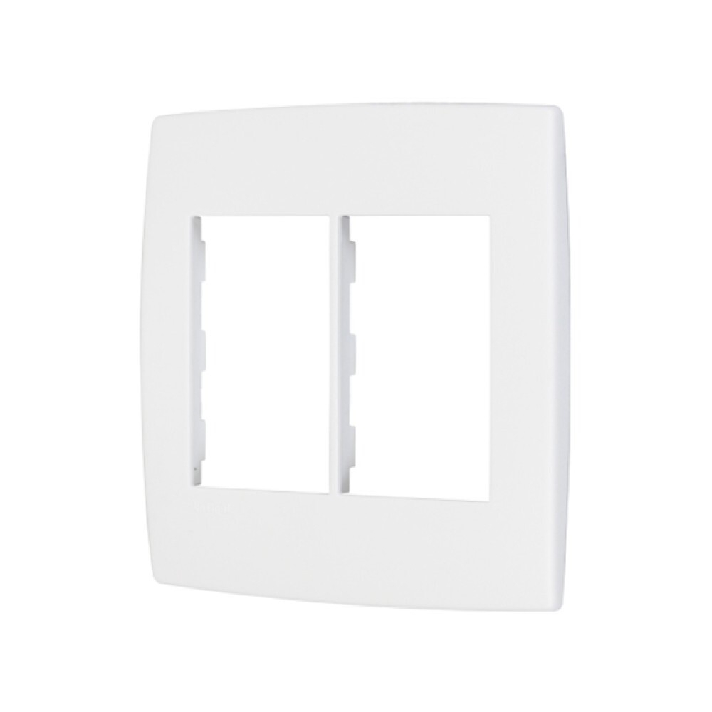 Placa Pial Plus 4x4 para 3+3 Módulos Branca - 618516