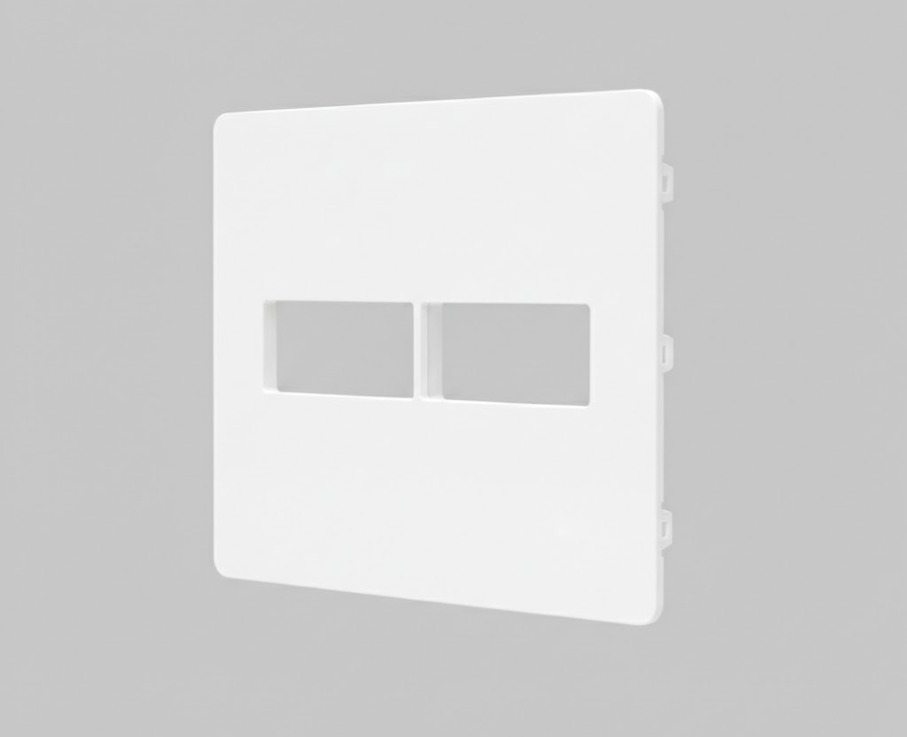Placa UNNO 4x4 1+1 Postos Branca -N1671.1BL