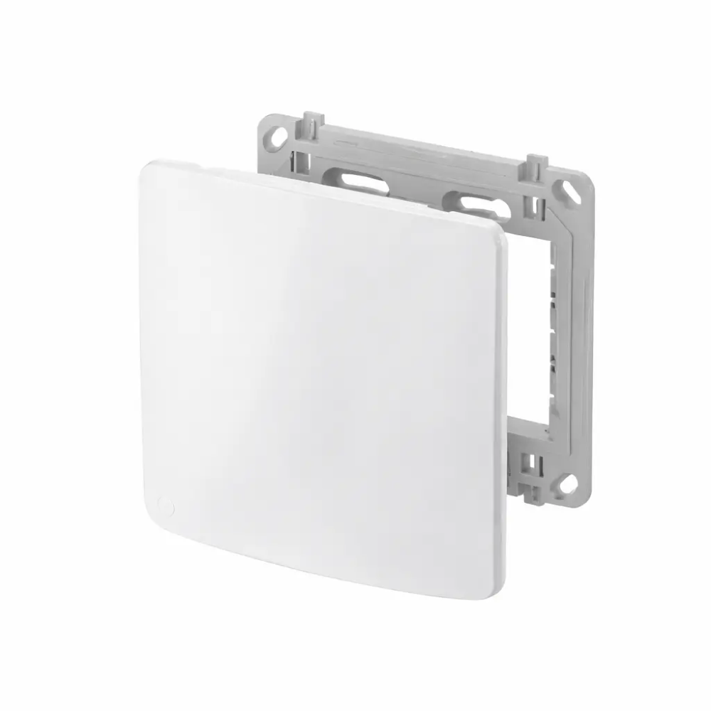 Placa+Suporte Zeffia 4x4 Cega Branca - 680173