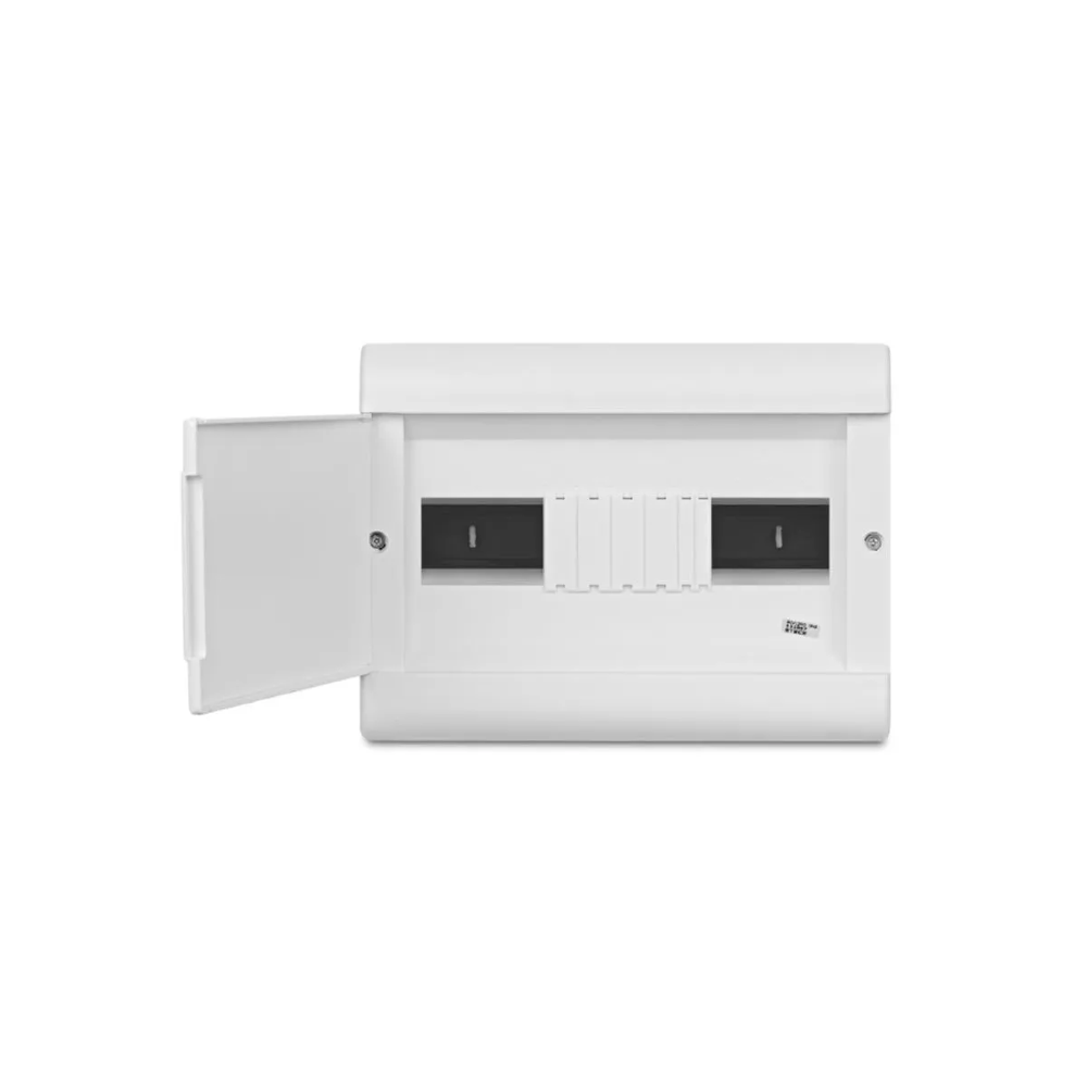 Quadro Steck PVC Embutir 12 Disjuntores DIN Placa Opaca Ouro Box -SCM12OBR