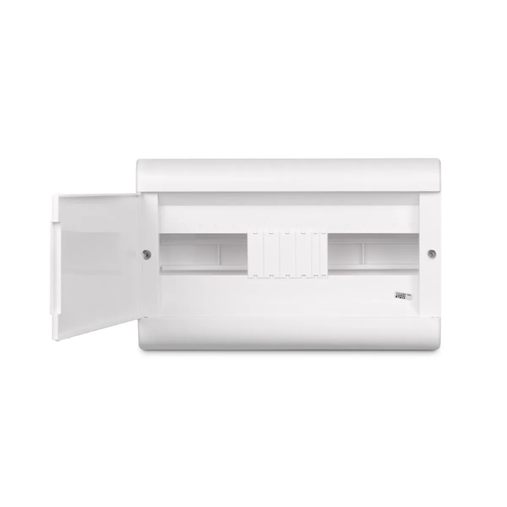 Quadro Steck PVC Embutir 16 Disjuntores DIN Placa Opaca Ouro Box -SCM16OBR