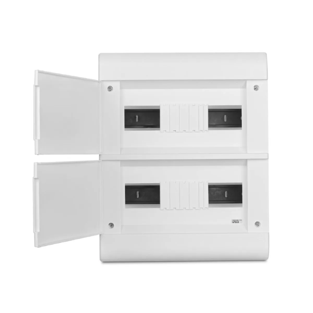 Quadro Steck PVC Embutir 24 Disjuntores DIN Placa Opaca Ouro Box -SCM240BR