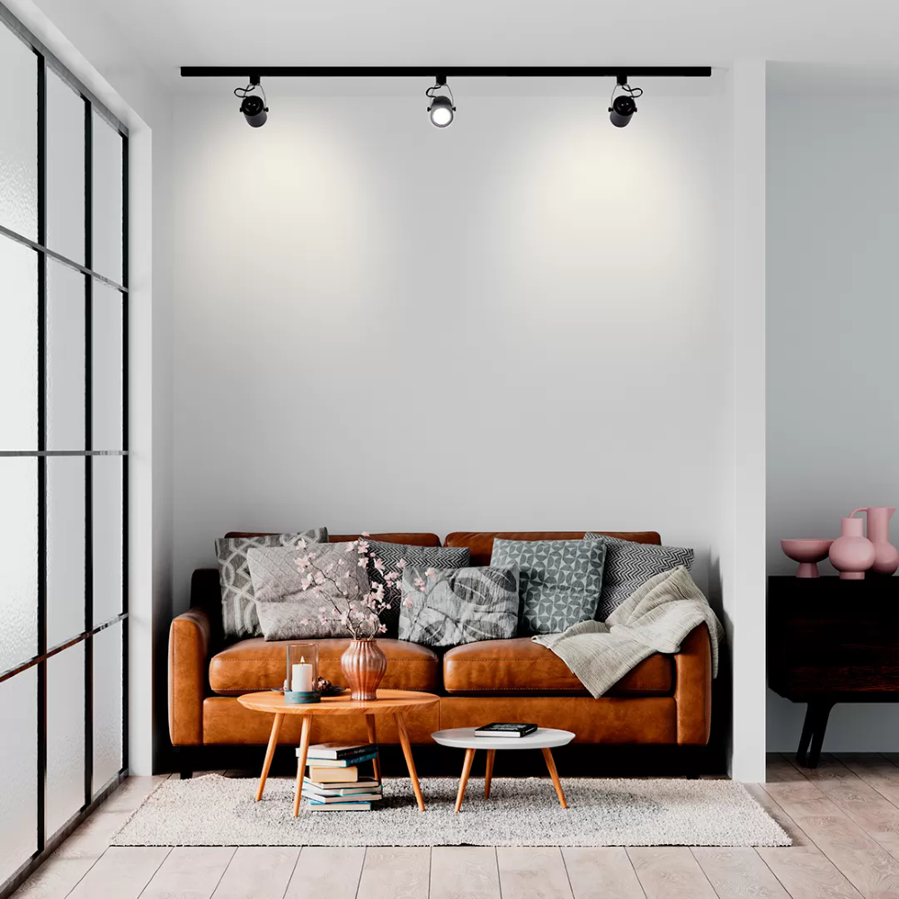 Spot Nordecor Lille P/ Trilho PAR20 Preto -6029