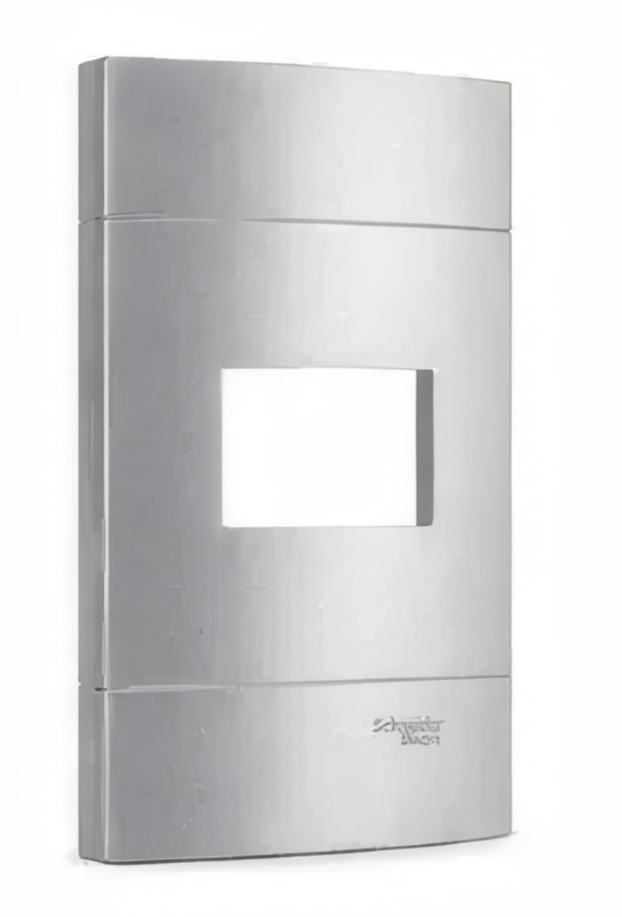 Placa 4x2 1 Posto Decor Prata Artico - PRM044216