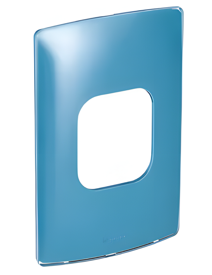 Placa 4x2 2 Postos Juntos Nereya Blue Gloss - 663236