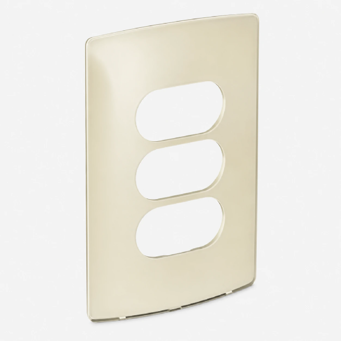 Placa 4x2 3 Postos Separados Nereya Quinoa Gloss - 663264