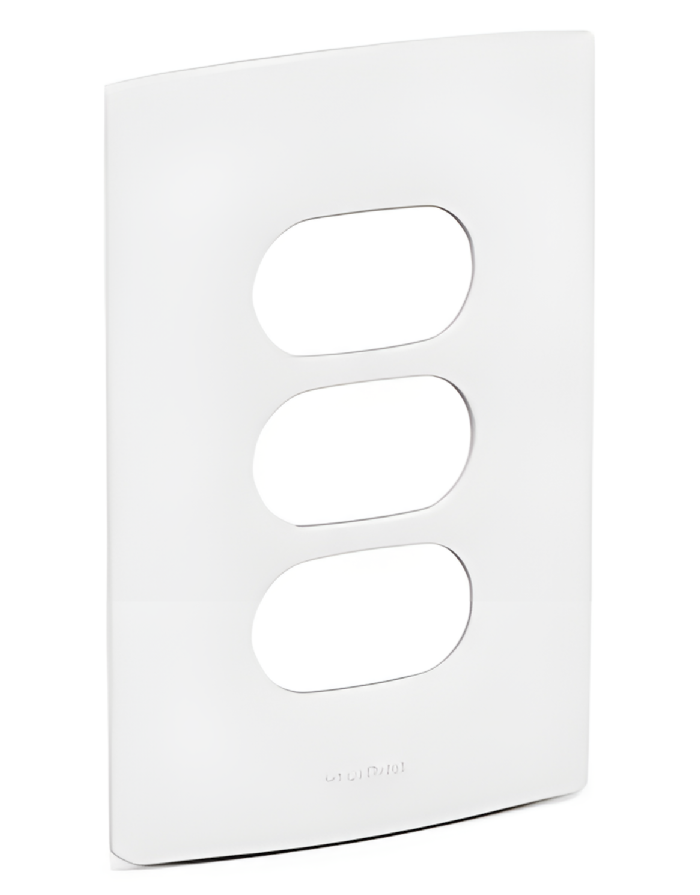 Placa 4x2 3 Postos Separados Nereya Branco Sal - 663260