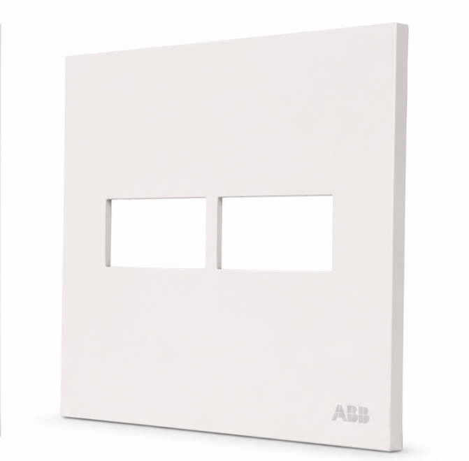 Placa 4x4 1+1 Postos Zenit Branco - N2671