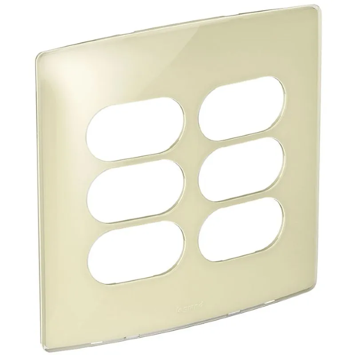 Placa 4x4 2+2 Postos Separados Nereya Quinoa Gloss - 663424