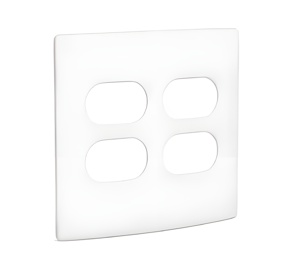 Placa 4x4 2+2 Postos Separado Nereya Branco Sal - 663420