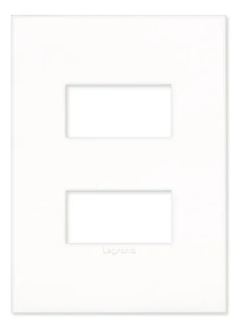 Placa Arteor 4x2 2 Postos Separados Branca Quadrada  - 582564B