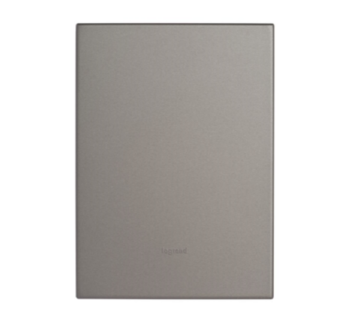 Placa Arteor 4x2 Cega Magnesium Quadrada - 571452B