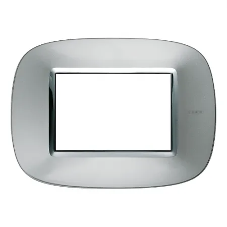 Placa Axolute 4x2 P/ 3 Postos Eliptica Alluminio -HB4803XC