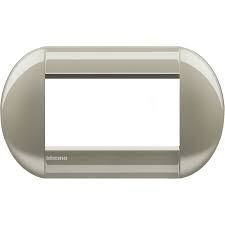 Placa Living Light 4x2 Titanio Redonda -LNB4803TC