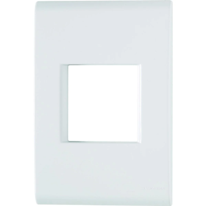 Placa Liz 4x2 2 Postos Juntos Branca C/ Suporte -57106005