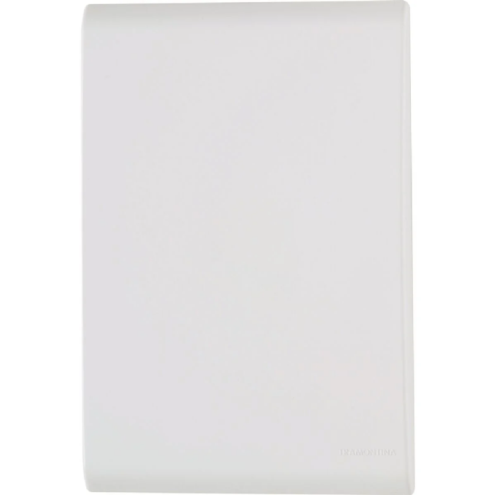 Placa Liz 4x2 Cega Branca C/ Suporte -57106/001