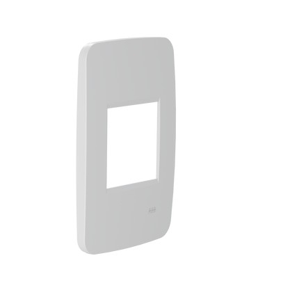 Placa ORIGEN 4x2 2 Posto Juntos C/Suporte Branca-N0372.1BL