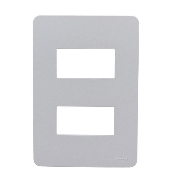 Placa Orion 4x2 para 2 Módulos Gamma Silver - S730121274