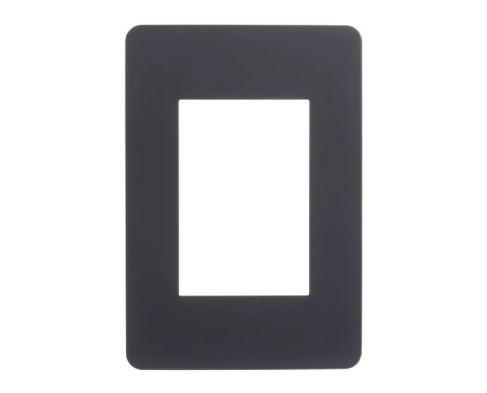 Placa Orion 4x2 para 3 Módulos Stellar Black - S730103294