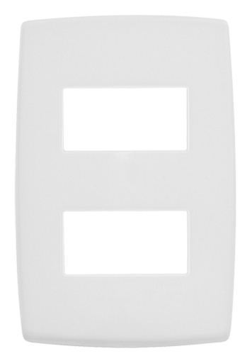 Placa Pial Plus 4x2 para 2 Módulos Separados Branco - 618506