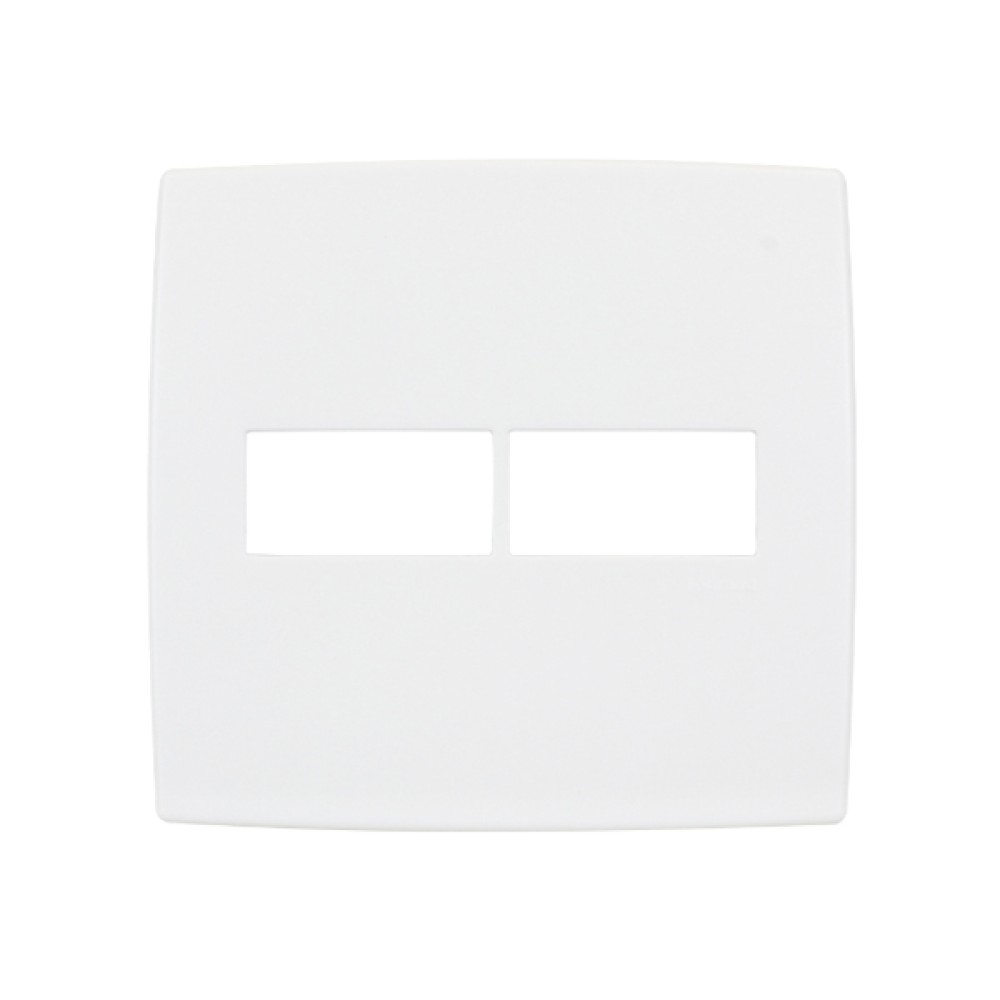 Placa Pial Plus 4x4 para 1+1 Módulos Branca - 618511