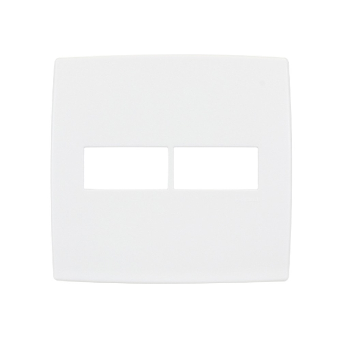Placa Pial Plus 4x4 para 1+1 Módulos Branca - 618511