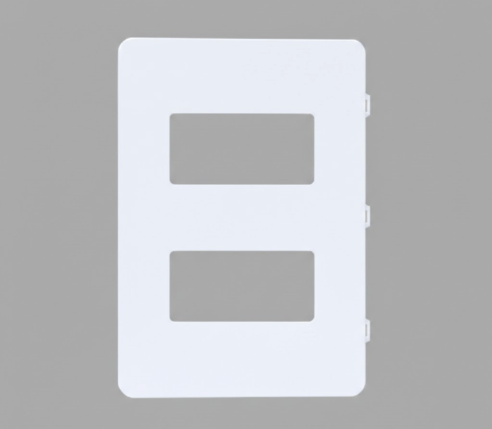 Placa UNNO 4x2 2 Postos Branca-N1372.2BL