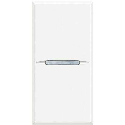 Pulsador C/Led. White Axolute -HD4005