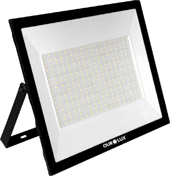 Refletor Led Ourolux 200W Bivolt 6500K Branco Frio -3269