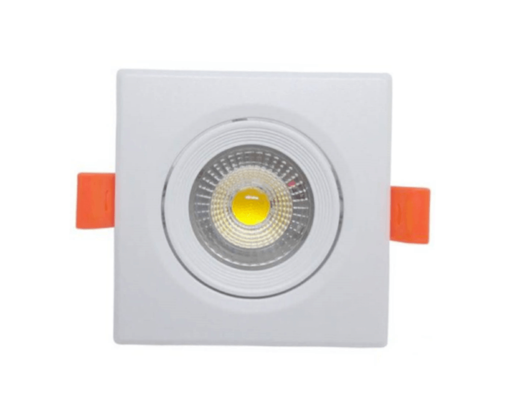 Spot Ourolux SuperLed Quadrado 5W Bivolt 3000K Branco Quente -5603