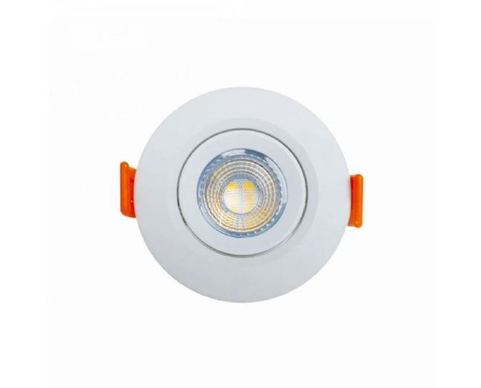 Spot Ourolux SuperLed Redondo 5W Bivolt 3000K Branco Quente -5601