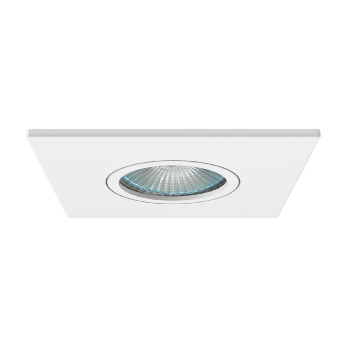 Spot Quadrado Interlight Embutir Orientavel Face Plana Branco Dicroica GU10  -IL0074.GZ.BMTX