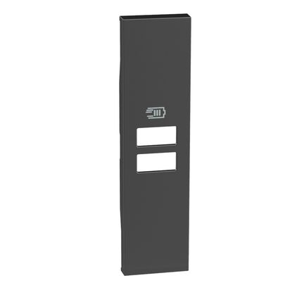 Tampa para Tomada Carregador 2 USB Living Now Preta - KG13C