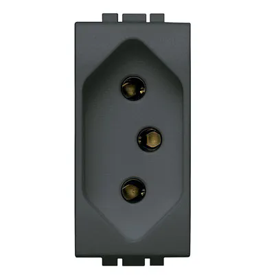 Tomada 2P+T 10A PB. Antracite Axolute -HS4165S